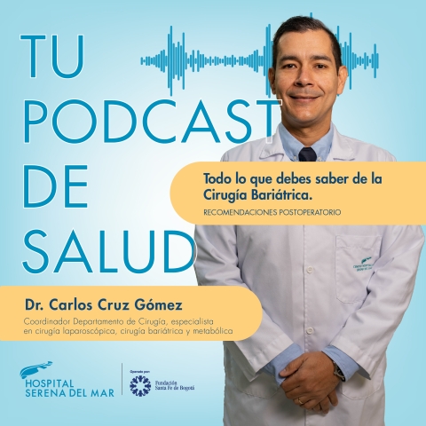  En este episodio conversamos con el Dr. Carlos Cruz, experto en cirugía laparoscópica, cirugía bariátrica y metabólica del Hospital Serena del Mar, sobre el procedimiento de la cirugía bariátrica, desde los criterios para su realización, hasta el proceso de pérdida de peso, cuidados y recuperación.